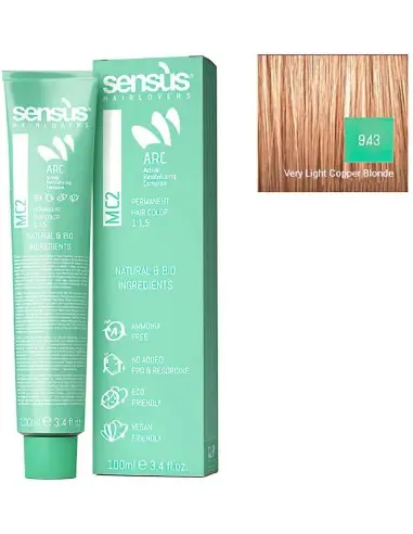 Sensus MC2 Vegan Friendly 9.43 Very Light Copper Blonde 100ml 10076 Sensus Sensus Vegan Friendly Hairdyes €12.50 product_redu...