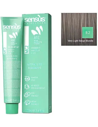 Sensus MC2 Vegan Friendly 9.2 Very Light Beige Blonde 100ml 10072 Sensus Sensus Vegan Friendly Hairdyes €12.50 product_reduct...