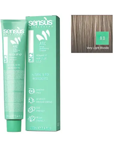 Sensus MC2 Βαφή Μαλλιών Vegan Friendly 9.0 Ξανθό Πολύ Ανοιχτό 100ml 10069 Sensus