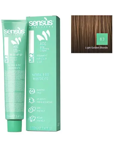 Sensus MC2 Hair Dye Vegan Friendly 8.3 Light Golden Blonde 100ml 10063 Sensus Sensus Vegan Friendly Hairdyes €12.50 product_r...