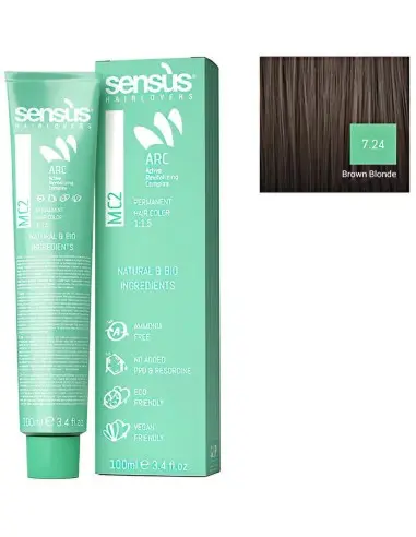 Sensus MC2 Hair Dye Vegan Friendly 7.24 Brown Blonde 100ml 10035 Sensus Sensus Vegan Friendly Hairdyes €12.50 product_reducti...