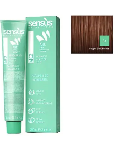 Sensus MC2 Vegan Friendly 6.4 Copper Dark Blonde 100ml 10028 Sensus Vegan Friendly Hairdyes €12.50 €10.08