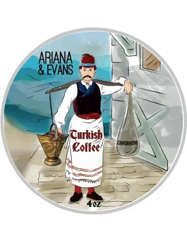 Shaving Soap Ariana & Evans Turkish Coffee K2e 118ml OfSt-11133 Ariana & Evans Artisan Shaving Soap €23.00 €18.55