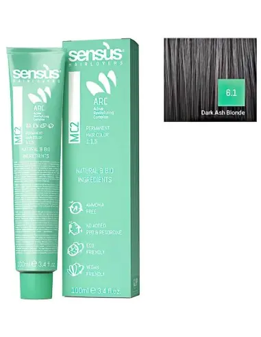 Sensus MC2 Βαφή Μαλλιών Vegan Friendly 6.1 Ξανθό Σκούρο Σαντρέ 100ml 10022 Sensus