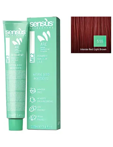 Sensus MC2 Hair Dye Vegan Friendly 5.55 Intense Red Light Brown 100ml 10021 Sensus Sensus Vegan Friendly Hairdyes €12.50 prod...