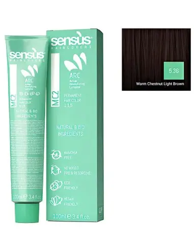 Sensus MC2 Vegan Friendly 5.36 Warm Chestnut Light Brown 100ml 10019 Sensus Sensus Vegan Friendly Hairdyes €12.50 product_red...