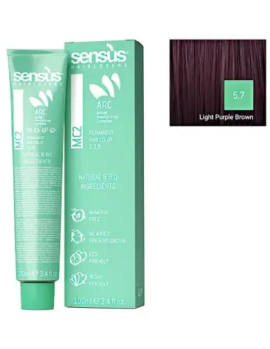 Sensus MC2 Βαφή Μαλλιών Vegan Friendly 5.7 Ανοιχτό Μωβ Καστανό 100ml 10017 Sensus