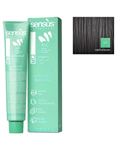 Sensus MC2 Hair Dye Vegan Friendly 5.1 Light Ash Brown 100ml 9996 Sensus Sensus Vegan Friendly Hairdyes €12.50 product_reduct...