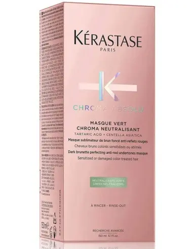 Μάσκα Μαλλιών Chroma Absolu Vert Chroma Neutralisant Kerastase 150ml 12056 Kerastase Paris