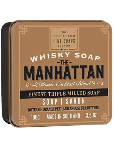 The Scottish Fine Soaps The Manhattan Soap In A Tin 100gr OfSt-6750 Scottish Fine Soaps Company Soap €7.90 €6.37