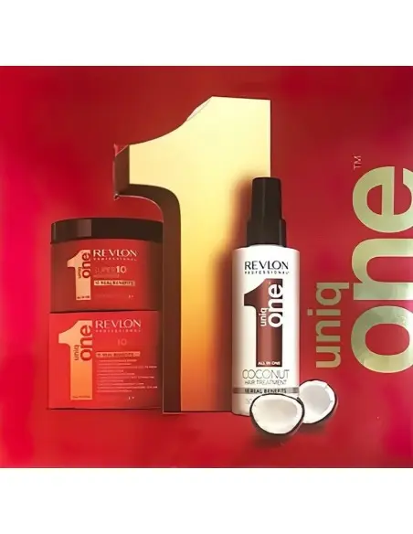 Revlon Uniq One Set Coconut Hair Treatment 150ml & Mask 300ml OfSt-6473 Revlon Offers for hair €20.50 €16.53