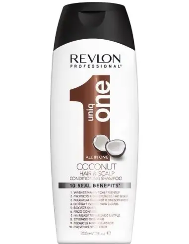 Revlon Uniq One Hair & Scalp Conditioning Shampoo Coconut 300ml 4822 Revlon