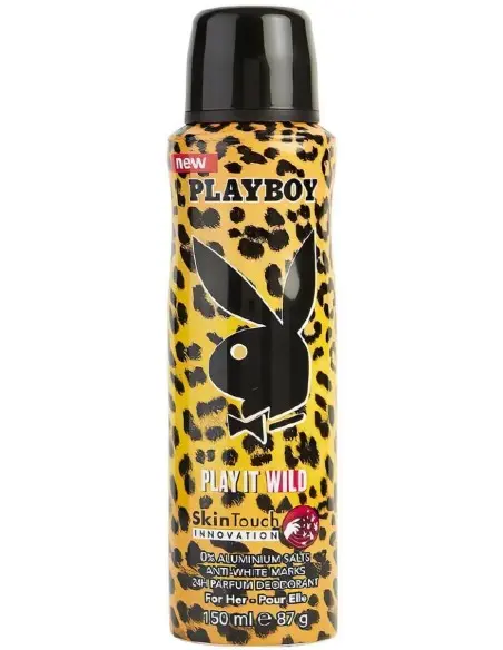 Playboy Play It Wild Skin Touch Parfum Deodorant Spray For Her 150ml OfSt-6367 Playboy Deodorant €3.90 €3.14