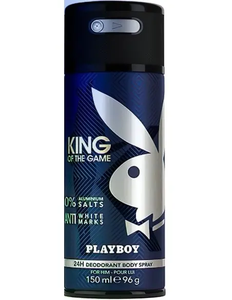 Playboy King Of The Game Deodorant Body Spray For Him 150ml 6365 Playboy