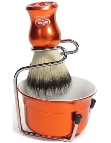 Omega Set Hi-Brush fiber shaving brush with bowl and stand VB065.18 5946 Omega