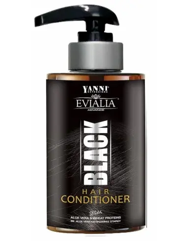 Black Conditioner for color enhancement Evialia 300ml | Hairmaker.Gr