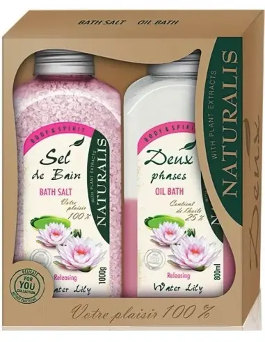 Naturalis Set Water Lily Bath Salts and Two Phase Bath Oil 7046 Naturalis