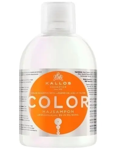 Kallos Color Shampoo With Linseed Oil 1000ml 7580 Kallos Cosmetics