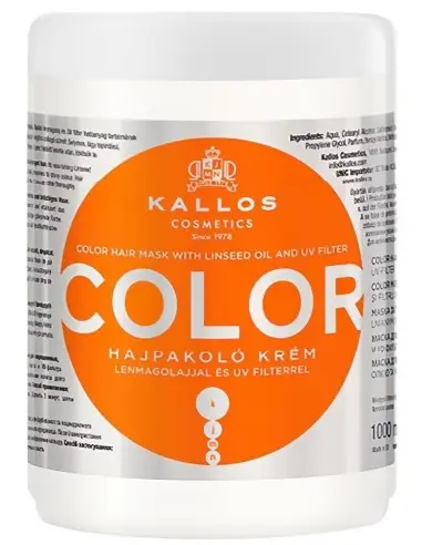 Kallos Color Hair Mask With Linseed Oil 1000ml 7535 Kallos Cosmetics