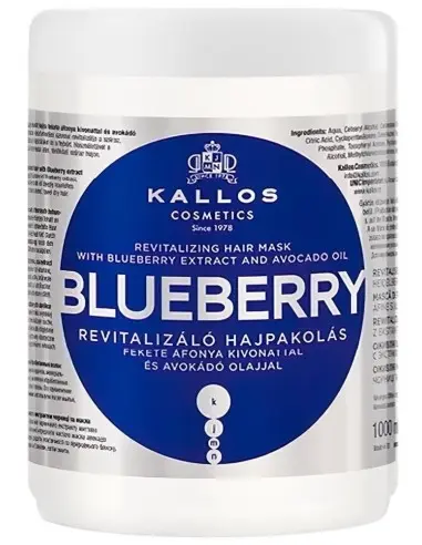 Kallos Blueberry Revitalizing Hair Mask 1000ml 7049 Kallos Cosmetics