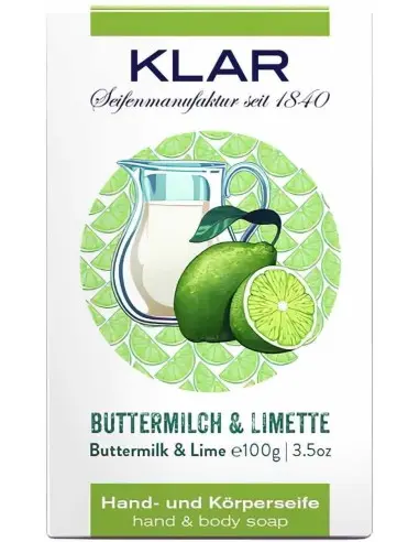 Klar Buttermilk & Lime Soap 100gr 9851 Klar's Soap Soap €5.89 €4.75