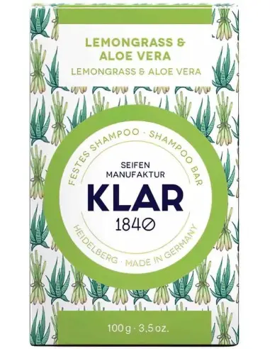 Shampoo Bar Lemongrass & Aloe Vera Klar 100gr OfSt-12225 Klar's Soap Soap €10.00 €8.06