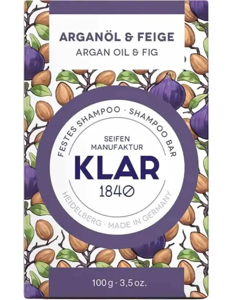 Μπάρα Σαπουνιού Μαλλιών με έλαιο Argan & Σύκο Klar 100gr OfSt-12243 Klar's Soap
