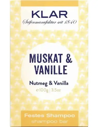 Hair Soap Bar with Vanilla & Nutmeg Klar 100gr 12247 Klar's Soap Normal €10.00 €8.06