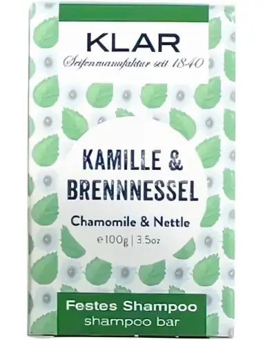 Hair Soap Bar with Camomile & Nettle Klar 100gr 12249 Klar's Soap Thin €10.00 €8.06