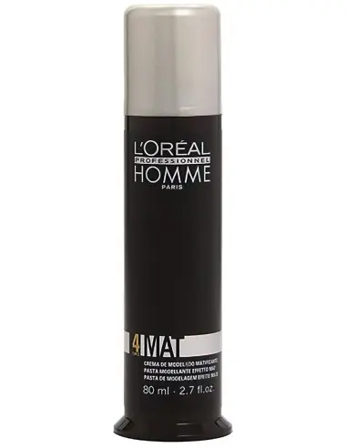 L'Oreal Professionnel Homme 4 Force Mat Paste 80ml 5771 L'Oréal Professionnel