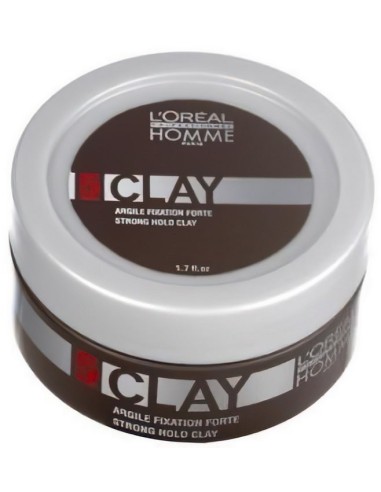 L'oreal Professionnel Homme Clay – Strong Hold Matt 50ml 0004 L'Oréal Professionnel Strong Clay €15.70 -35%€12.66