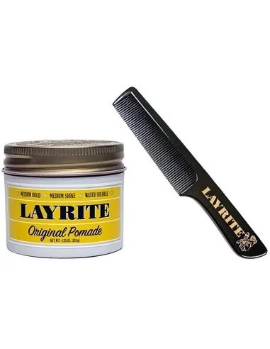 Layrite Pomade Original 120gr & Layrite Comb Pack 2700 Layrite