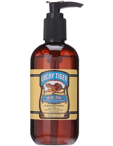 Lucky Tiger Head to Tail Shampoo & Body Wash 240ml 7433 Lucky Tiger Bath & Body €28.82 -15%€23.24