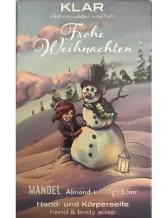 Body & Hands Bar Soap Christmas Edition Almond Klar 100gr 12260 Klar's Soap Soap €5.89 €4.75