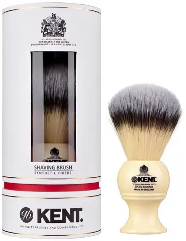 Kent Brushes Συνθετικό Πινέλο Ξυρίσματος BK4S Λευκό Knot 22mm 10046 Kent Brushes