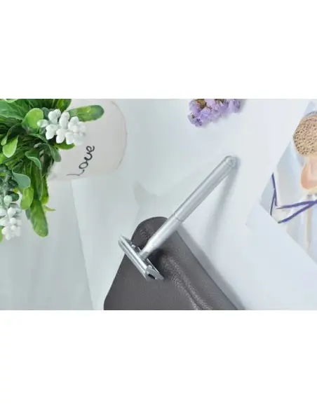 Safety Razor Closed Comb Yaqi Stylus Matte Chrome RAC210823 OfSt-12299 Yaqi Closed Comb Safety Razors €29.90 €24.11