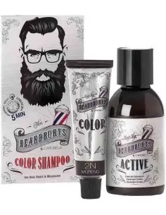 Semi-permanent Hair & Beard Color Shampoo Black 2N Beardburys Disc-9088 Beardburys Hairdye €15.90 €12.82