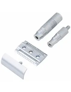 Travel Size Safety Razor DE Closed Comb Pearl Shaving With Leather Case STR-99 12385 Pearl Shaving Closed Comb Safety Razors ... 2