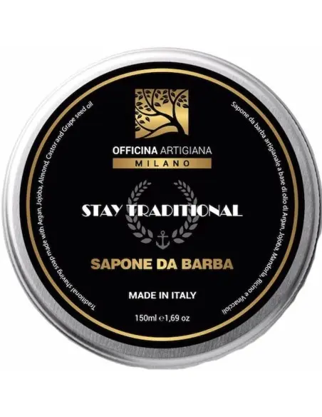 Officina Artigiana Stay Traditional Shaving Soap 150ml OfSt-10451 Officina Artigiana Traditional Shaving Soaps €20.00 €16.13