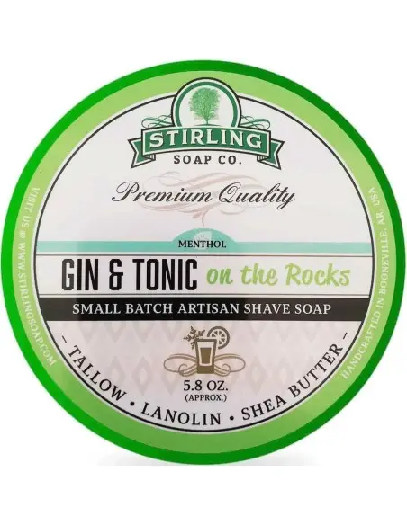Shaving Soap Gin & Tonic on the Rocks Stirling 170ml OfSt-12690 Stirling Traditional Shaving Soaps €19.00 €15.32