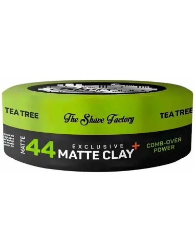 Hair Pomade With Tea Tree Matte 44 The Shave Factory 150ml 11230 Shave Factory Strong Pomade €9.90 €7.98