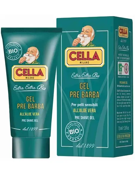 Pre Shave Gel with Aloe Vera Cella Milano 75ml 12714 Cella Pre Shave Gels €12.90 product_reduction_percent€10.41