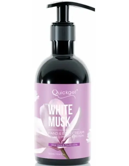 Hand and Body Cream Quickgel White Musk 300ml 12721 Quickgel Body Creams €6.00 €4.84