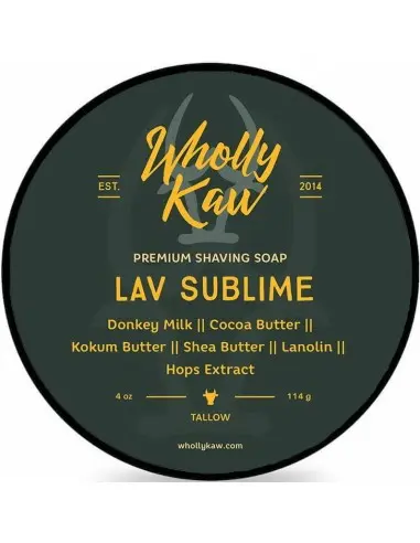 Shaving Soap Lav Sublime Wholly Kaw 114gr 12886 Wholly Kaw Artisan Shaving Soap €23.00 €18.55