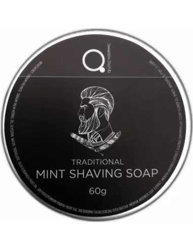 Shaving Soap Mint Qure 60gr 12910 Qure International Traditional Shaving Soaps €9.90 product_reduction_percent€7.98