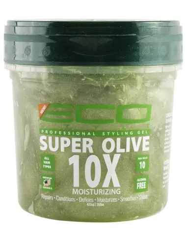 Τζελ μαλλιών με Super Olive 10X Δυνατό Κράτημα 10 Eco Style 473ml 13027 Eco Style