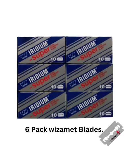 Λεπίδες Ξυρίσματος Wizamet Super Iridium DE of 6Χ10 Packs 13099 Wizamet