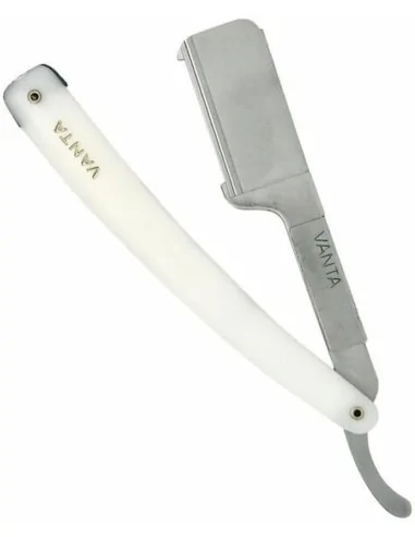 Vanta shavette RA111 White Sliding With Entire Blade | HairMaker.Gr