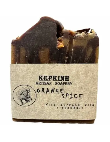 ΚΕΡΚΙΝΗ Artisan Σαπούνι Σώματος Orange Spice από Γάλα Βουβάλου 150gr OfSt-13147 KERKINH