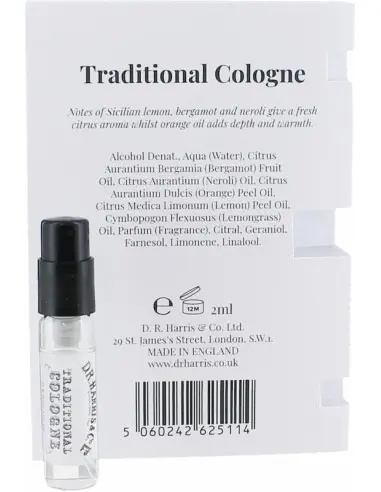 Traditional Cologne D.R Harris 2ml 13362 Dr. Harris & Co. Ltd